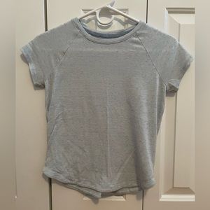 Athleta Girl light blue cotton tee shirt